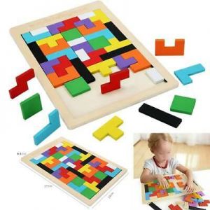 הכי שווה ברשת! ילדים Wooden Toy Building Block Puzzle Montessori Preschool Educational Baby Kids Toys