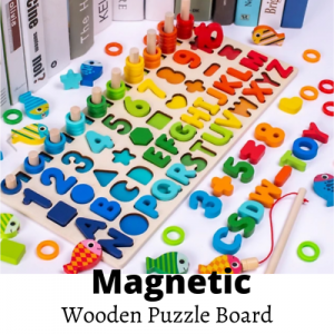 הכי שווה ברשת! משחקי עץ איכותיים Wooden Math Alphabet Educational Toys Kids Montessori Learning Preschool Puzzle