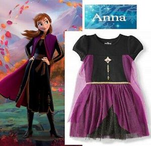 Kids Girl Frozen 2 Snow QueenANNA Dress Cosplay Fancy Dress Costume Outfit 10/12