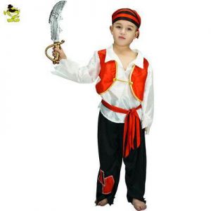 Boys Cosplay Pirate Costumes for Halloween Party Buccaneer Role Play Fancy suits