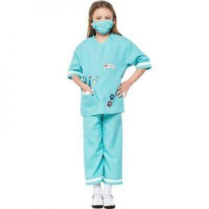 Halloween Costume Veterinary Cosplay Stage Performance Clothing Kids Game Dress